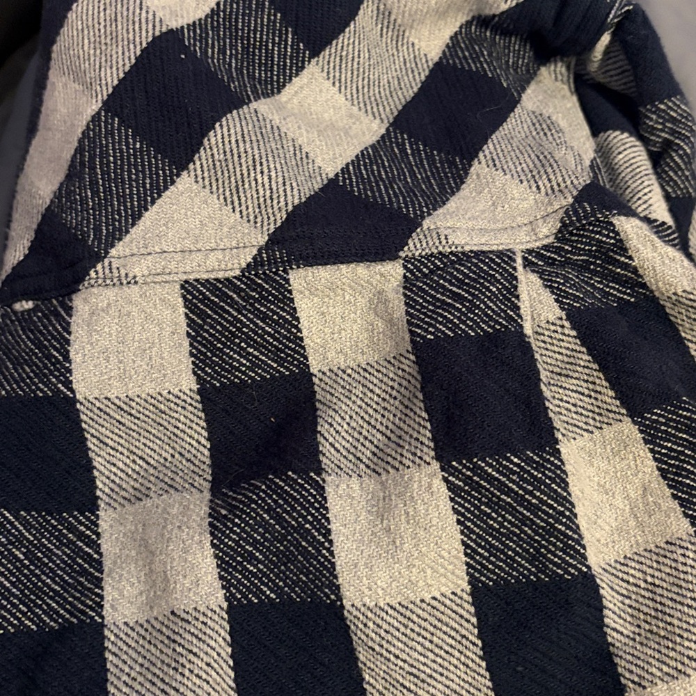 Men's Blue Plaid long sleeve Shirt size large - Picture 9 of 9